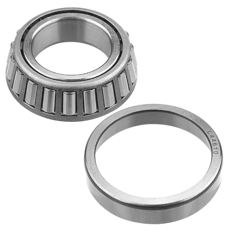 Trailer Hub Bearing Kit For L44643 L44610 With 12192TB Seals Dust Covers And Cotter Pins Two Pack, outer bearing and race