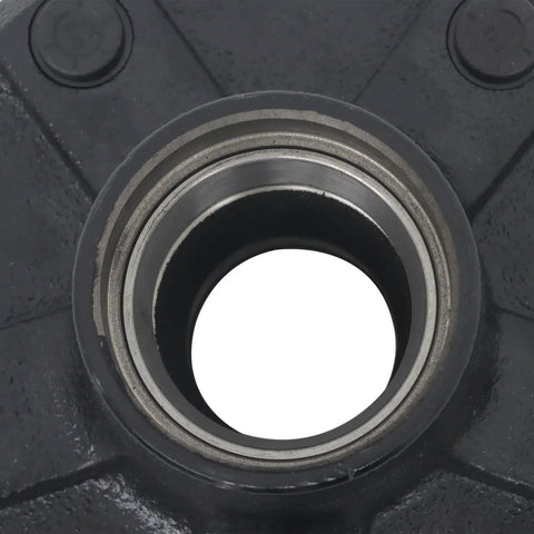 Close-up of Five On Five Point Five Inch Trailer Hub Kit For 3500 Lb Trailers With 84 Spindle And Bearing Kit Five Piece Set By GXYWADY