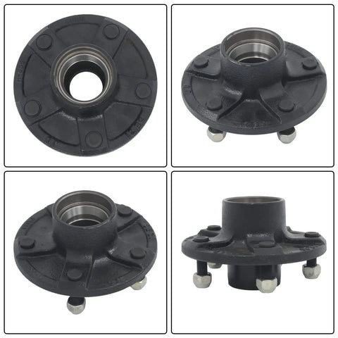 Five On Five Point Five Inch Trailer Hub Kit For 3500 Lb Trailers With 84 Spindle And Bearing Kit Five Piece Set By GXYWADY Replacement in cast iron