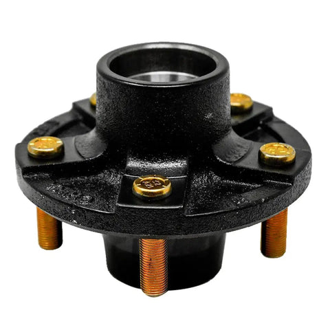 Heavy Duty Trailer Idler Hub Kit For 5 On 4.5 Inch Bolt Pattern 2000 Lb Axles with 1-1/16 Inch Spindle front view