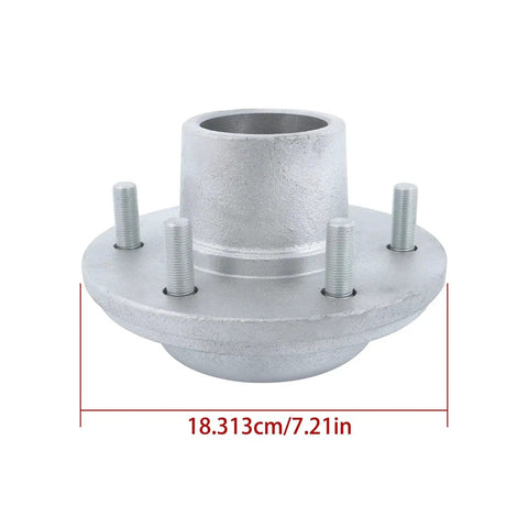 Galvanized Trailer Hub Kit 6 On 5.5 Inch Bolt Pattern For 5200 6000 Lb Spindle with dimensions in view