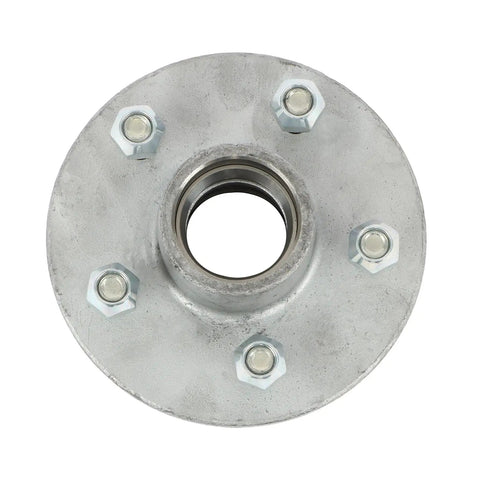 Heavy Duty Galvanized Trailer Hub Kit Replacement For Five On Four Point Five Inch Spindle 3500 Lbs 84 Bolt On Replacement