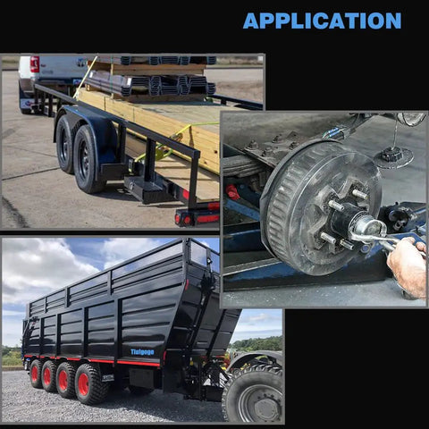 Trailer Hub And Wheel Bearing Kit For 1-1/4 Inch Axle With LM11949/10 And LM67048/10 Bearings application on various trailers