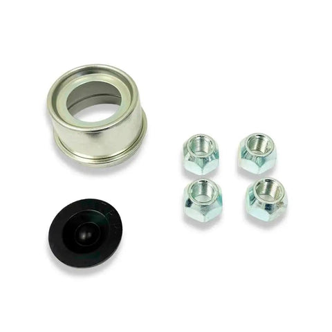 Pre-Greased 4-Hole 4-Inch Bolt Circle Idler Hub For 2000 Lb Trailer Axles BT9 Spindle Fits 1-1/16 Inch Spindle With L44649 Bearings