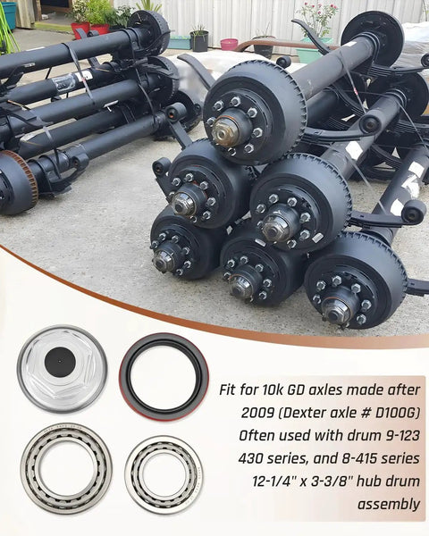 Trailer Bearing Kit For Dexter 10K GD Axles After 2009 Replacement BK 430 GD 21 88 25580 25520 387A 382A 10 51 Hub Drum Set Fits 9 123 430 8 415