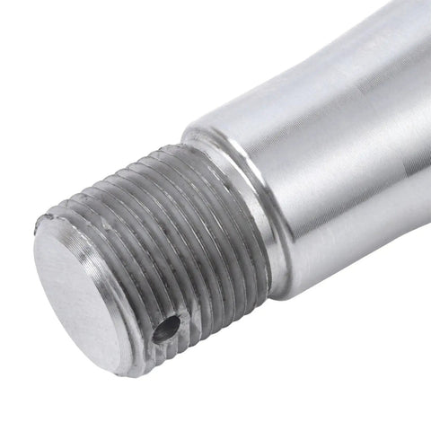 Close-up of Heavy Duty Trailer Spindle 8.25 Inch Round Mounting Surface 1.75 Inch For 1 3 8 Inch To 1 1 16 Inch Bearing Inner Diameters