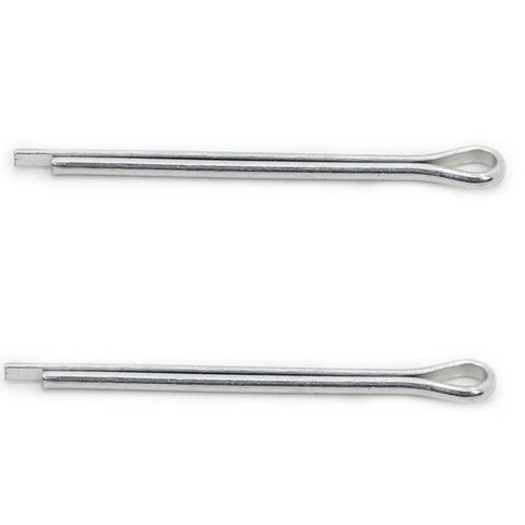 Two cotter pins from complete trailer wheel hub bearing kit for 1.0625 inch axles with seals, essential for secure fastening.
