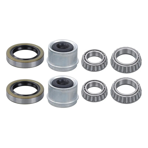 Two Sets Five Lug Trailer Wheel Hub With Bearings Kit For Four Point Seven Five Inch Spindle 84 Compatible Three Thousand