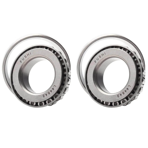 2 Set Fits for 1'' Axles Trailer Wheel Hub Bearings Kit, L44643/L44610,1.000" ID, 1.980" OD, 0.580" Width，12192TB Seal OD 1.980''