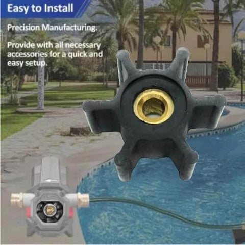 Pro Grade Impeller, O-Ring And Oil Seal Kit For Milwaukee M18 Transfer Pumps Direct Replacement Of 49-16-2771 with pool view