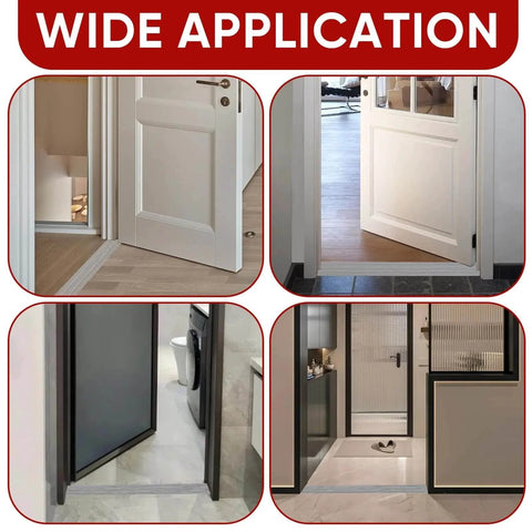 Wide application of Floor Transition Strip for Doorways, 2'' x10Ft Self-Adhesive Laminate Floor Strip, Carpet Threshold - Gray Wood Grain