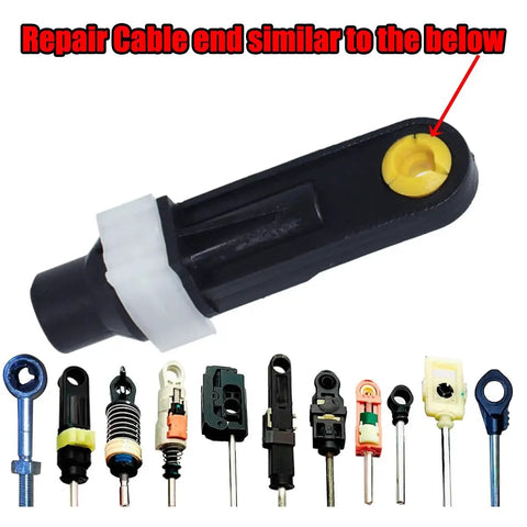 Automatic Transmission Shift Cable Bushing Repair Kit for Loose Shifting with End Pivot Grommet Replacement Displayed.