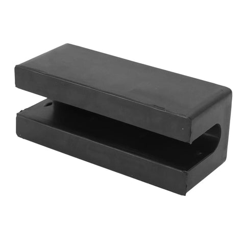 Black rubber Transom Saver Rubber Motor Support for outboard hydraulic tilt systems, shown in close-up view.