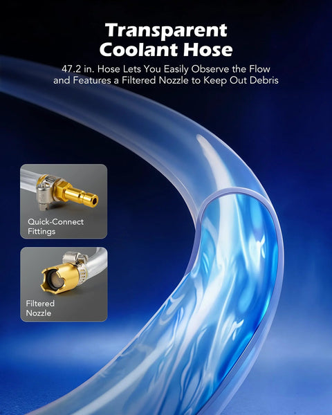 Orion Motor Tech coolant vacuum refill kit with splashproof hose and quick-connect fittings