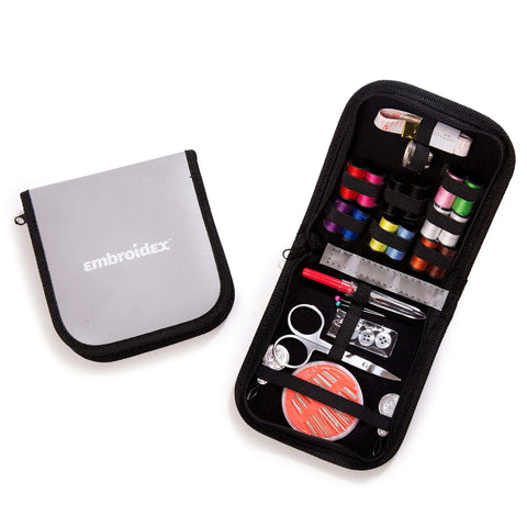 Ultimate Sewing Kit For Home Travel And Emergencies With Quality Notions Scissors And Thread In A Simple Yet On The Go Organizer Case