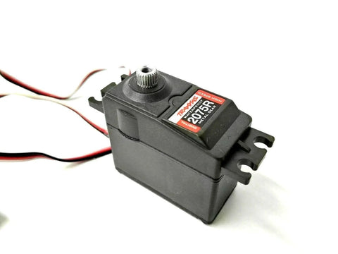 Front view of Traxxas 2075R Digital High Speed Torque Metal Gear Ball Bearing Waterproof Servo, 125 Ounces of Torque at 6V, Blue