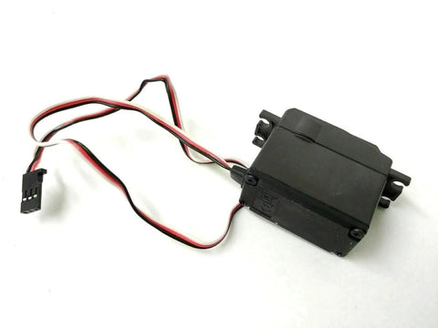 Traxxas 2075R Digital High Speed Torque Metal Gear Ball Bearing Waterproof Servo with wiring, black casing, front view