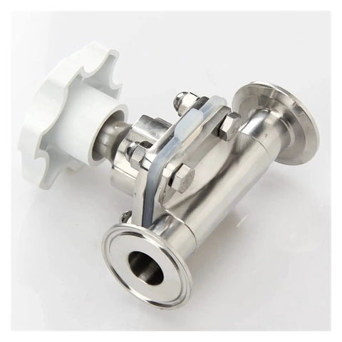 Sanitary Diaphragm Valve For Brewing And Dairy Built Rugged Half To One And A Half Inch SS316L Stainless Steel Clamp Valve