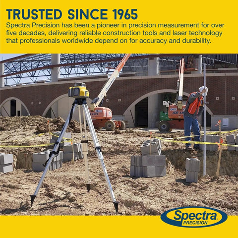 LL300N Self Leveling Rotary Laser Kit With HL450 Receiver Rugged IP66 Construction Delivers 1650 Foot Range And Five Degree Auto Level for accurate elevation control on job site