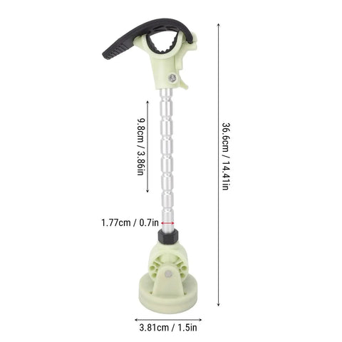 Luocute trolling motor stabilizer with adjustable aluminum rod and locking clamp; 7-angle options