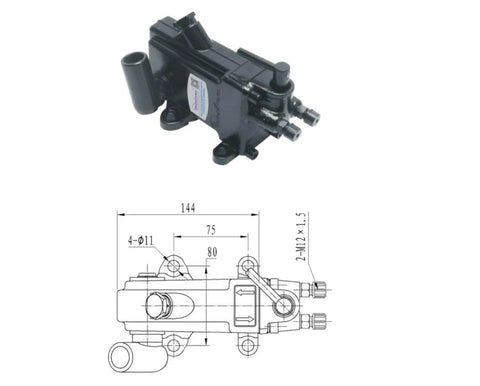 Cabin Tilt Pump OE 0005537901 0005532301 0005532701 Truck Cabin Lift with diagrams