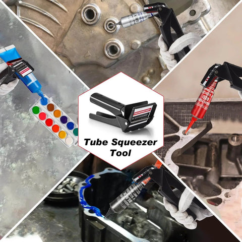 2.5 Inch Tube Extrusion Tool Industrial Size Dispenser For RTV And Silicone, Heavy Duty Tube Grip Extruder with two spare springs