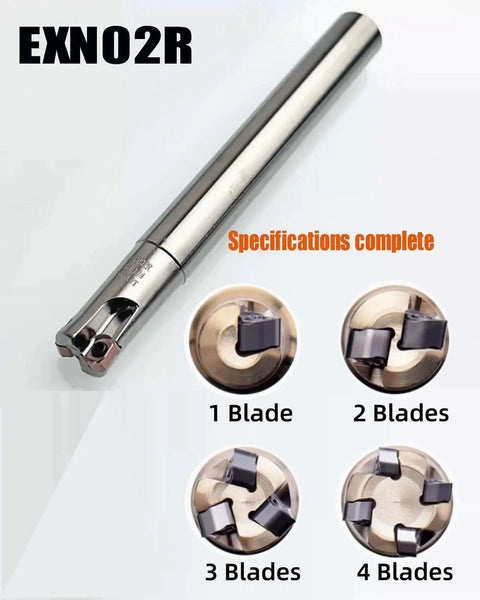 Three Eighths Inch Shank Tungsten Steel Indexable Boring Bar End Mill Tool Holder For Rough Milling And Deep Feed With 90 Degree Right Hand Cut Three Eighths Inch Cutting And Shank Length Three Point Nine Four Inches Anti Vibration 42CrMo Alloy with multiple blade options