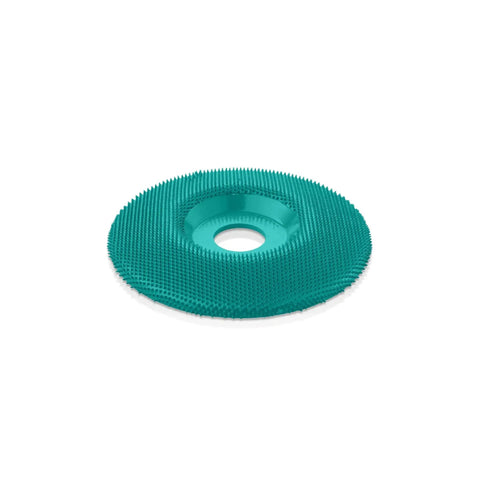 Front view of Extreme Shaping Disc for Woodworking Coping with Angle Grinder Attachment, 4.5 Inch Diameter, 7/8 Inch Bore