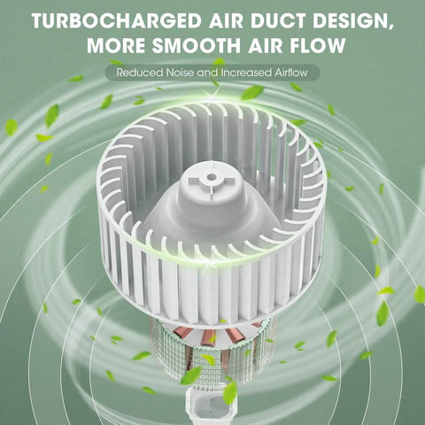 Turbocharged air duct of 120 CFM Bathroom Exhaust Fan With Light Ultra Quiet 1.0 Sones Ceiling Mount Ventilation Easy Install