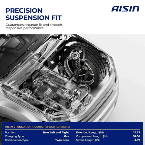 Rear Shock Absorbers Set Of Two For Nissan Quest 2004 2009, visible in car suspension mechanics with specifications