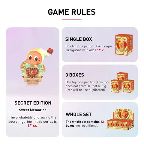 Twinkle Twinkle Crush On You Series Blind Box Figure Single Collectible Toy game rules and packaging set