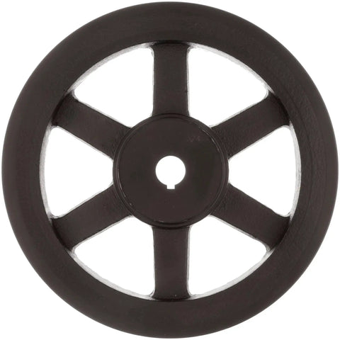 Front view of FHP Two Groove Sheave BS 2BK90 for 4L 5L or B belts, 3/4 inch bore, gray cast iron, Class 30, 8.75 inch diameter.