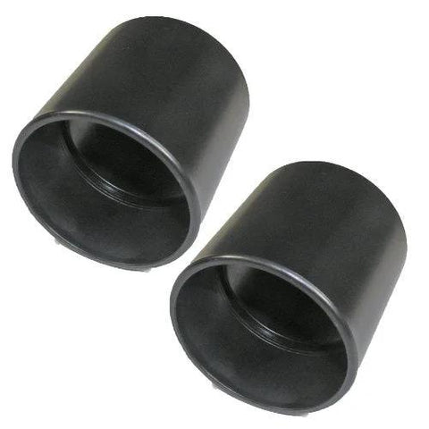Shop-Vac 2-1/2 inch hose couplings, black plastic, 2-pack.