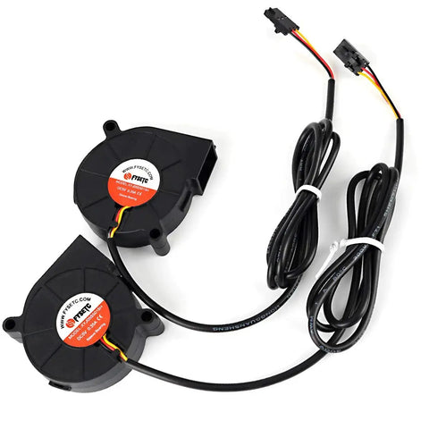 Two Pack Blower Fan 5015 50x50x15mm For Prusa I3 MK3 MK3S Extruder Hotend Cooling Sleeve Bearing 5V DC 0.35A Quiet Brushless
