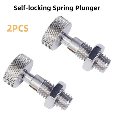 Two Pack Retractable Spring Plungers With Knurled Handles M12x1.75 Stainless Steel Lockout Quick Release Pins for industrial use