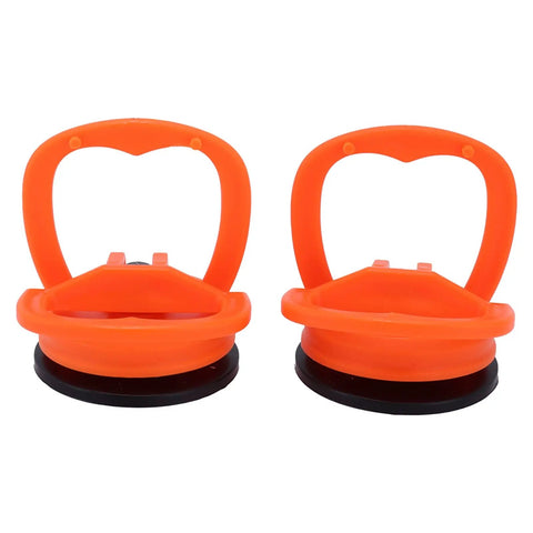 Two Pack Suction Cup Lifter Set For Glass Tiles And Mirrors, Heavy Duty Vacuum Lifter With Easy Clamp Handles, 2.6x2.2 Inch Gripping Cups