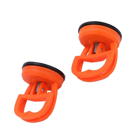 Two Pack Suction Cup Lifter Set For Glass Tiles And Mirrors, Heavy Duty Vacuum Lifter With Easy Clamp Handles, 2.6x2.2 Inch Gripping Cups