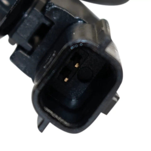Close-up of connector on Front Wheel Bearing And Hub Assembly For 2017 Through 2023 Nissan Titan 4WD Direct Fit Replacement.
