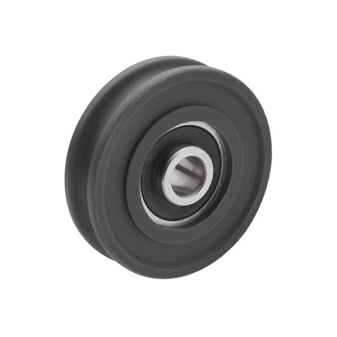 Close-up of 4Pcs U Groove Pulley Wheel U-Groove Roller Guide Pulley Rolling Bearing Roller Wheel 8x45x11.5mm for Bicycle Accessories Pulleys Equipment