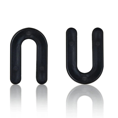 200 Pieces One Quarter Inch Horseshoe Tile Spacers U Shape Plastic Shims shown in front view