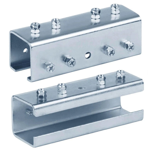 U shaped splice fitting for 1-5/8 inch strut channels, built from 11 gauge electrogalvanized steel for strong, corrosion resistant connections