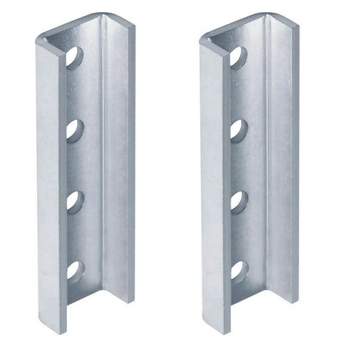 Two Pack U Shaped Strut Channel Splice Brackets External Couplers For Thirteen Sixteenth Inch Strut Channel 3 Gauge Steel Electrogalvanized Finish