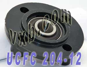 UCFC204-12 3/4 Flange Cartridge Bearing Unit Mounted Bearings - VXB Ball Bearings