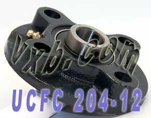 UCFC204-12 3/4 Flange Cartridge Bearing Unit Mounted Bearings - VXB Ball Bearings