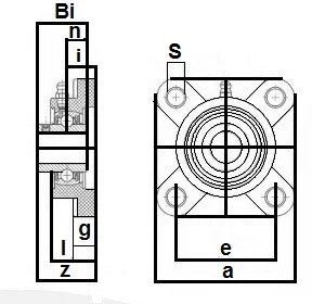 UCFPL204-12 3/4 Inch Plastic Flange Four Bolt Mounted Bearing - VXB Ball Bearings