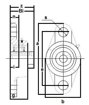 UCFTX08-25 Bearing Flange Medium Duty 2 Bolt 1 9/16 Inch Bearings - VXB Ball Bearings