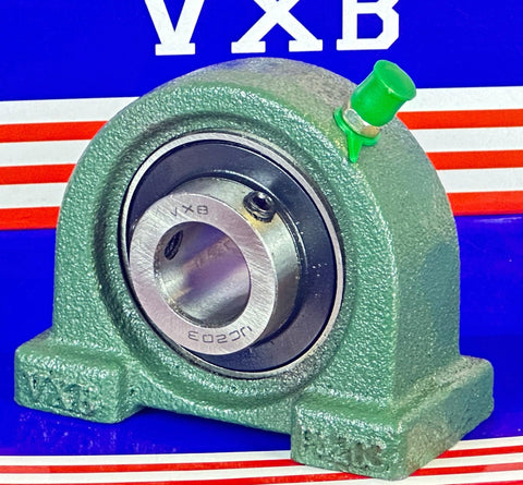 UCPA203 Bearing 17mm Set Screw Tapped Base Pillow Block Bearing