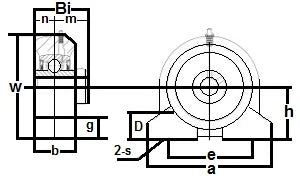 UCPAS202-15mm Pillow Block Tapped Base 15mm Bore Set Screw Bearings - VXB Ball Bearings