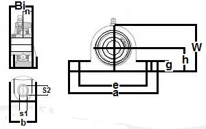 UCPPL206-18 1 1/8 Inch Pillow Block Mounted Bearing