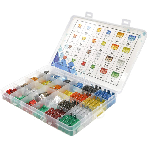 Ultimate 282-Piece Car Fuse Kit With Blade Type, Standard, Mini And Low Profile Mini Fuses From 2A To 30A open box